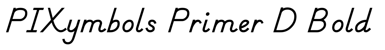 PIXymbols Primer D Bold